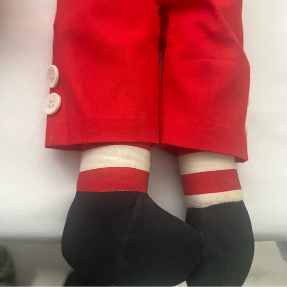 Raggedy Ann and Andy 19” Handcrafted Dolls with Orange Yarn Hair Vintage - Picture 6 of 13